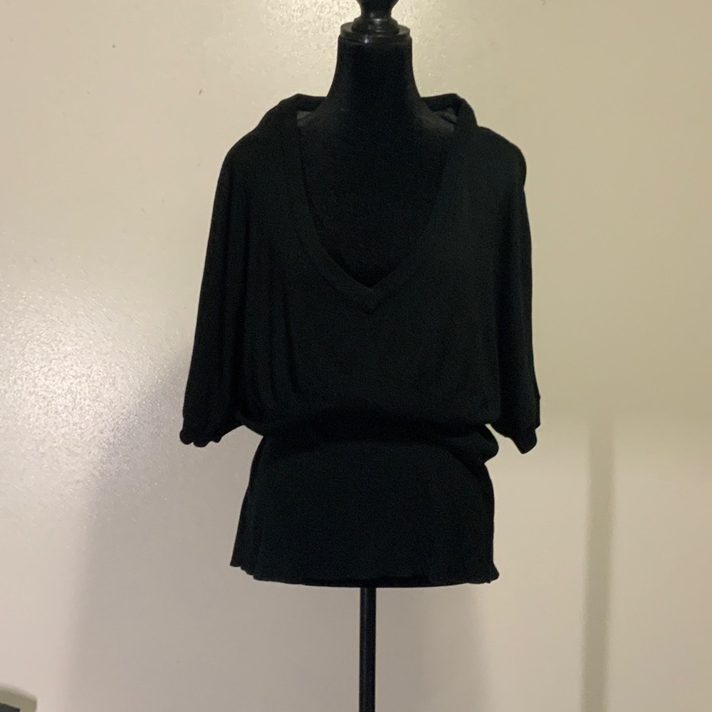 Torrid Black V-Neck Jersey Top